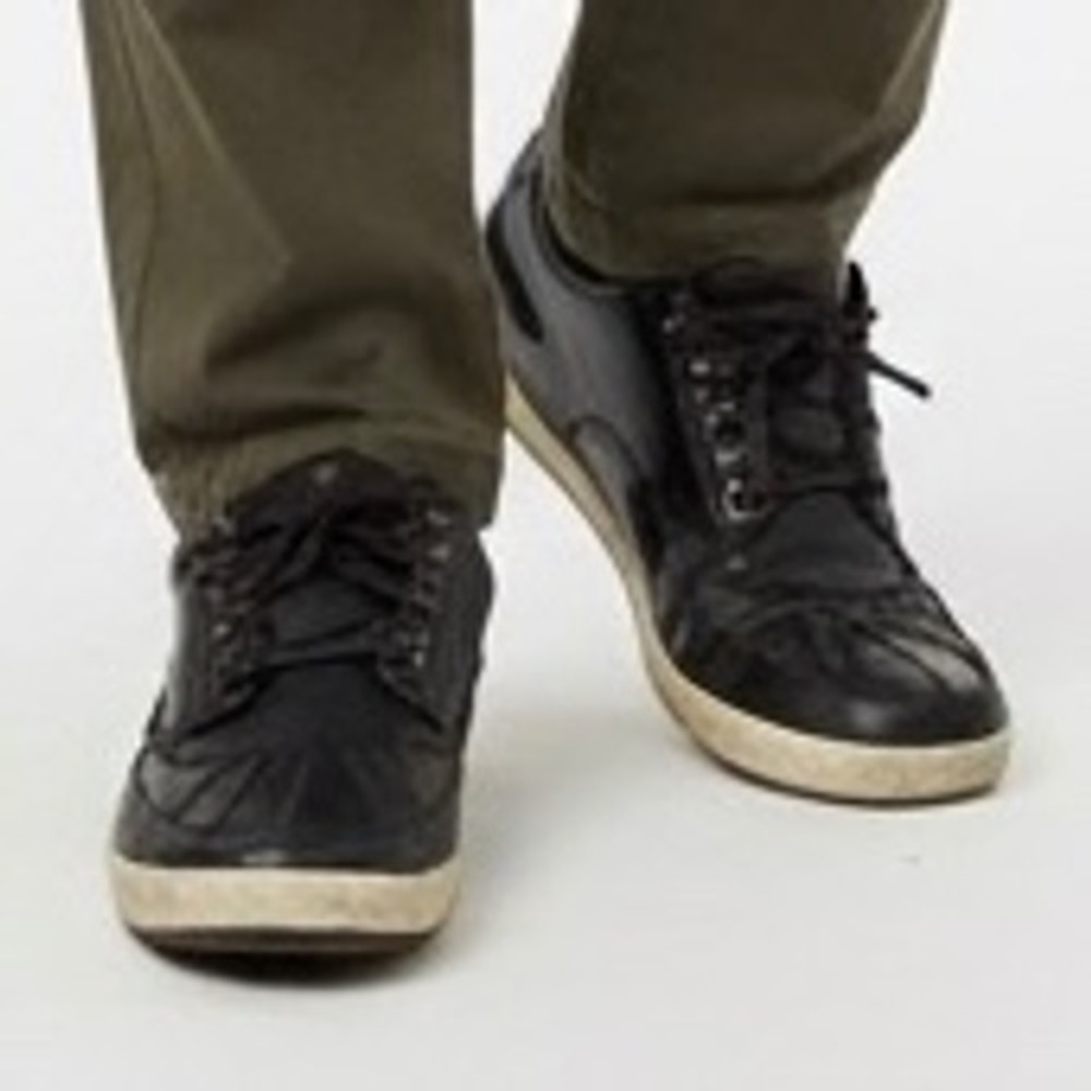 Polo Ralph Lauren Ramiro Shoes Men 13 Leather Duck Boat Sneaker Casual‎ Black